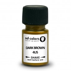 SD COLORS DARK BROWN 4U5 сompatible TOYOTA New Touch Up Paint 8ML REPAIR SCRATCH CHIP BRUSH COLOR CODE 4U5 DARK BROWN