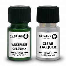 SD COLORS WILDERNESS GREEN K4X сompatible SUBARU New Touch Up Paint 8ML REPAIR SCRATCH CHIP BRUSH COLOR CODE K4X WILDERNESS GREEN (PAINT+LACQUER)
