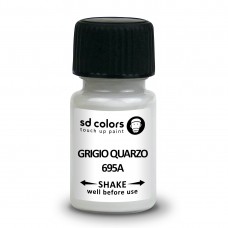 SD COLORS GRIGIO QUARZO 695A сompatible FIAT New Touch Up Paint 8ML REPAIR SCRATCH CHIP BRUSH COLOR CODE 695A GRIGIO QUARZO
