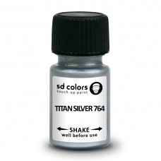 SD COLORS TITAN SILVER 764 сompatible BMW New Touch Up Paint 8ML REPAIR SCRATCH CHIP BRUSH COLOR CODE 764 TITAN SILVER