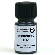 SD COLORS TITANIUM GREY U17 сompatible MITSUBISHI New Touch Up Paint 8ML REPAIR SCRATCH CHIP BRUSH COLOR CODE U17 TITANIUM GREY
