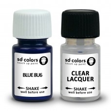 SD COLORS BLUE 8U6 сompatible TOYOTA New Touch Up Paint 8ML REPAIR SCRATCH CHIP BRUSH COLOR CODE 8U6 BLUE (PAINT+LACQUER)