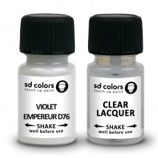 SD COLORS VIOLET EMPEREUR D76 сompatible RENO New Touch Up Paint 8ML REPAIR SCRATCH CHIP BRUSH COLOR CODE D76 VIOLET EMPEREUR (PAINT+LACQUER)