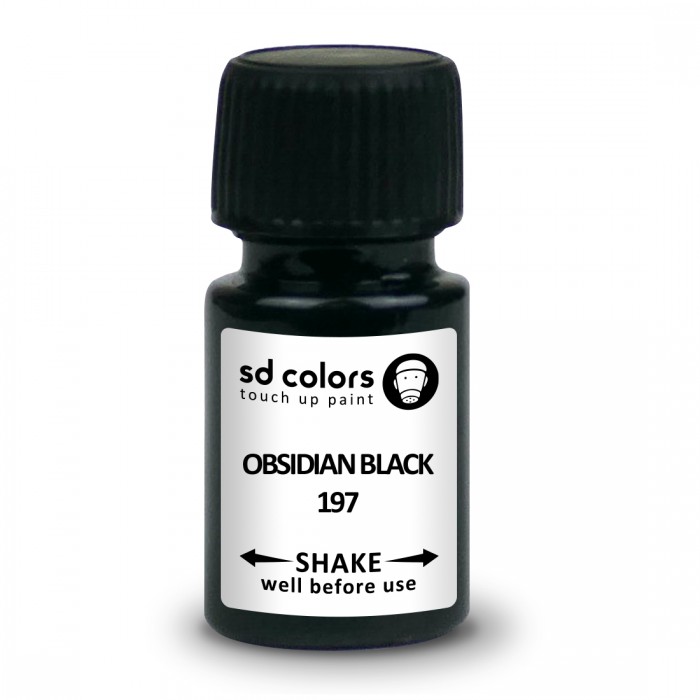 SD COLORS OBSIDIAN BLACK 197 сompatible MERCEDES New Touch Up Paint 8ML