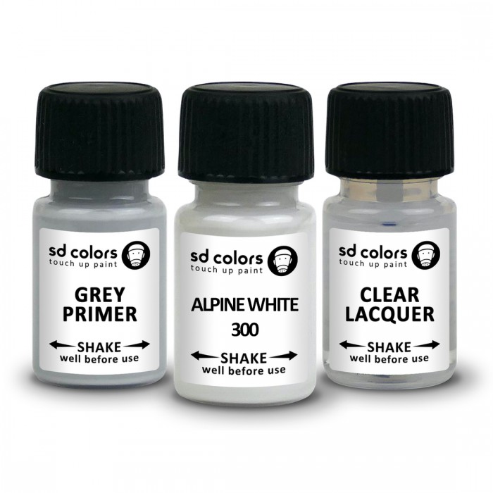 SD COLORS ALPINE WHITE 300 сompatible BMW New Touch Up Paint 8ML REPAIR ...