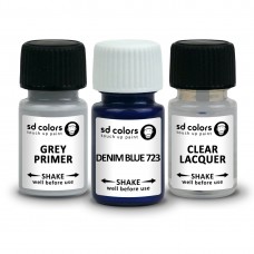 SD COLORS DENIM BLUE 723 сompatible VOLVO New Touch Up Paint 8ML REPAIR SCRATCH CHIP BRUSH COLOR CODE 723 DENIM BLUE (PAINT+PRIMER+LACQUER)