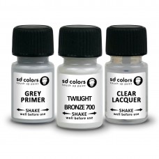 SD COLORS TWILIGHT BRONZE 700 сompatible VOLVO New Touch Up Paint 8ML REPAIR SCRATCH CHIP BRUSH COLOR CODE 700 TWILIGHT BRONZE (PAINT+PRIMER+LACQUER)
