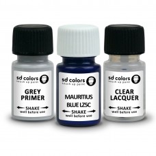 SD COLORS MAURITIUS BLUE LZ5C сompatible VW/AUDI New Touch Up Paint 8ML REPAIR SCRATCH CHIP BRUSH COLOR CODE LZ5C MAURITIUS BLUE (PAINT+PRIMER+LACQUER)