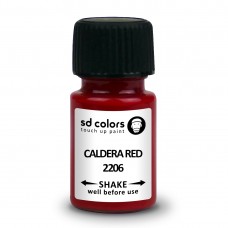 SD COLORS CALDERA RED 2206 сompatible JAGUAR/LAND ROVER New Touch Up Paint 8ML REPAIR SCRATCH CHIP BRUSH COLOR CODE 2206 CALDERA RED