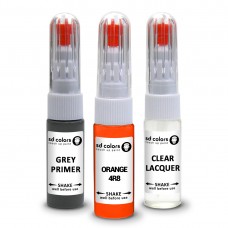 SD COLORS ORANGE 4R8 сompatible TOYOTA New Touch Up Paint Pen REPAIR KIT 7ML SCRATCH CHIP BRUSH COLOR CODE 4R8 ORANGE (PAINT+PRIMER+LACQUER)