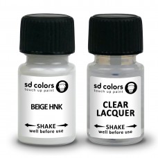 SD COLORS BEIGE HNK сompatible RENO New Touch Up Paint 8ML REPAIR SCRATCH CHIP BRUSH COLOR CODE HNK BEIGE (PAINT+LACQUER)