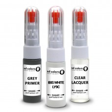 SD COLORS IBIS WHITE LY9C сompatible VW/AUDI New Touch Up Paint Pen REPAIR KIT 7ML SCRATCH CHIP BRUSH COLOR CODE LY9C IBIS WHITE (PAINT+PRIMER+LACQUER)