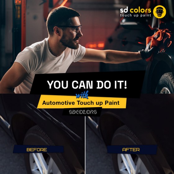 Touch Up Paint 20ml for TOYOTA - Scratch & Chip Repair - DARK BLUE 8Q4