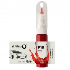 Touch Up Paint 20ml RED P19 for MITSUBISHI Scratch and Chip Repair Brush