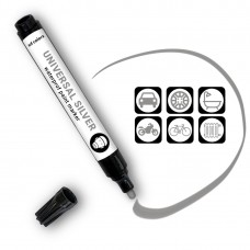 SD COLORS UNIVERSAL WATERPROOF PAINT MARKER SILVER for Small Repair Cars, Metal, Wood, Plastic, Windows, Frames, Doors, Gates
