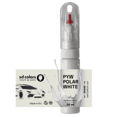 Touch Up Paint 20ml POLAR WHITE PYW for HYUNDAI Scratch and Chip Repair Brush
