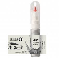 Touch Up Paint 20ml TELLUR SILVER 762 for MERCEDES Scratch and Chip Repair Brush