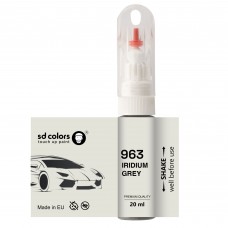Touch Up Paint 20ml IRIDIUM GREY 963 for MERCEDES Scratch and Chip Repair Brush