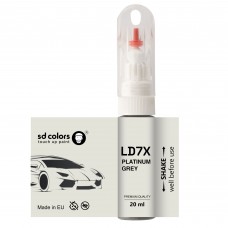 Touch Up Paint 20ml PLATINUM GREY LD7X for VAG/VW/AUDI Scratch and Chip Repair Brush