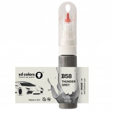 Touch Up Paint 20ml THUNDER GREY B58 for BMW Scratch and Chip Repair Brush