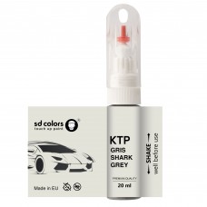 Touch Up Paint 20ml GRIS SHARK GREY KTP for CITROEN Scratch and Chip Repair Brush