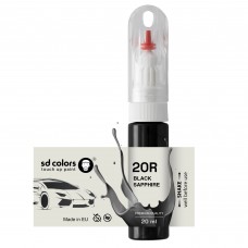 Touch Up Paint 20ml BLACK SAPPHIRE 20R for OPEL Scratch and Chip Repair Brush