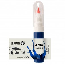 Touch Up Paint 20ml BLU LINE 479A for FIAT Scratch and Chip Repair Brush
