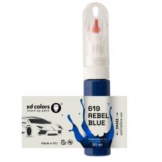Touch Up Paint 20ml REBEL BLUE 619 for VOLVO Scratch and Chip Repair Brush