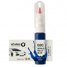 Touch Up Paint 20ml WORLD RALLY BLUE 02C for SUBARU Scratch and Chip Repair Brush