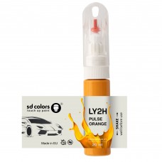 Touch Up Paint 20ml PULSE ORANGE LY2H for VAG Scratch and Chip Repair Brush