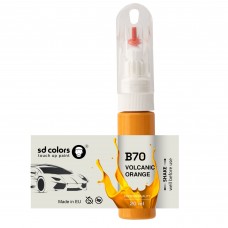 Touch Up Paint 20ml VOLCANIC ORANGE B70 for BMW Scratch and Chip Repair Brush