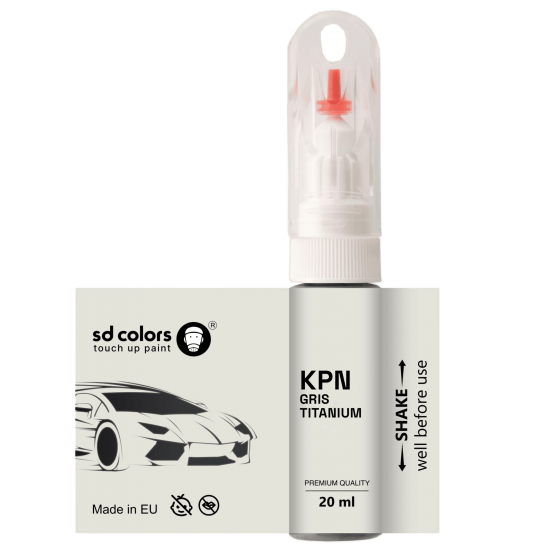 Color Titanium Scratch Repair RENAULT GRIS TITANIUM KPN Touch Up Paint 20ml SD COLORS