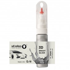 Touch Up Paint 20ml BRIGHT SILVER 3D for KIA Scratch and Chip Repair Brush