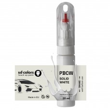 Touch Up Paint 20ml SOLID WHITE PBCW for TESLA Scratch and Chip Repair Brush