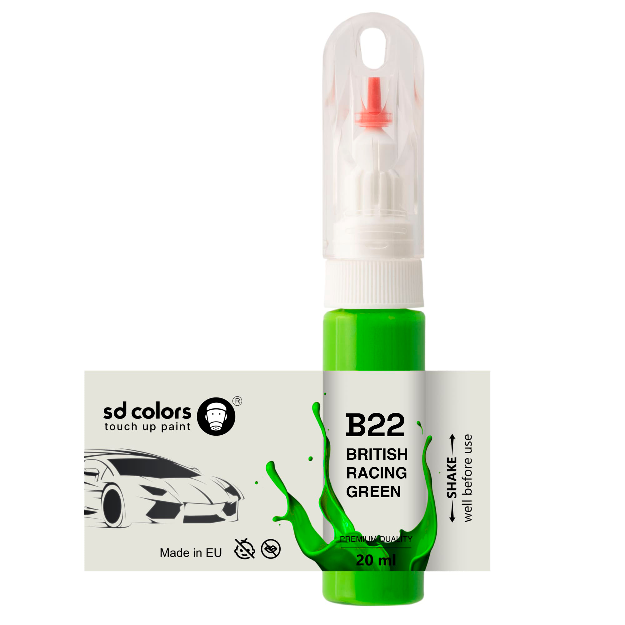 B22 Color Code BMW BRITISH RACING GREEN B22 Touch Up Paint 20ml SD COLORS