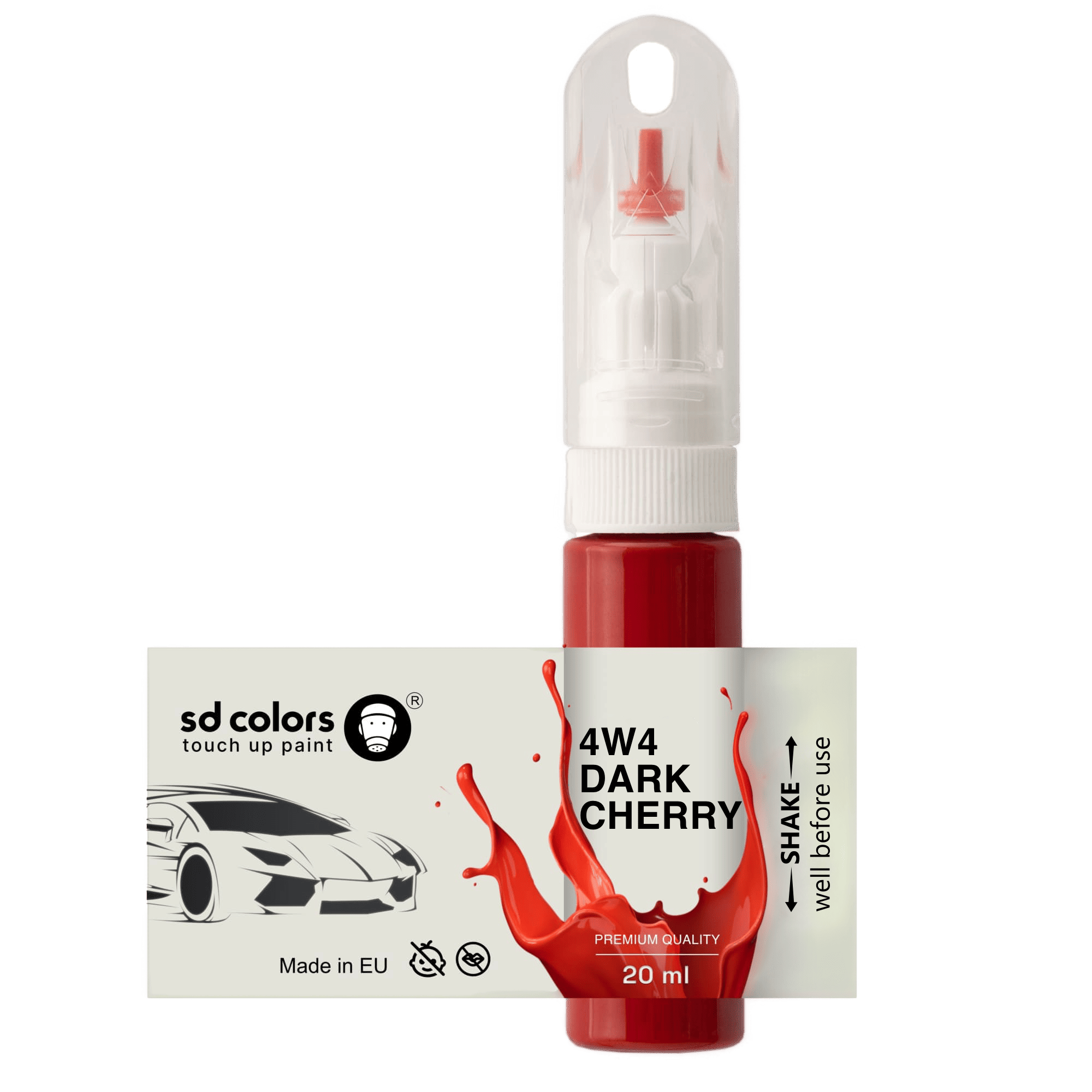 TOYOTA DARK CHERRY 4W4 Touch Up Paint 20ml SD COLORS