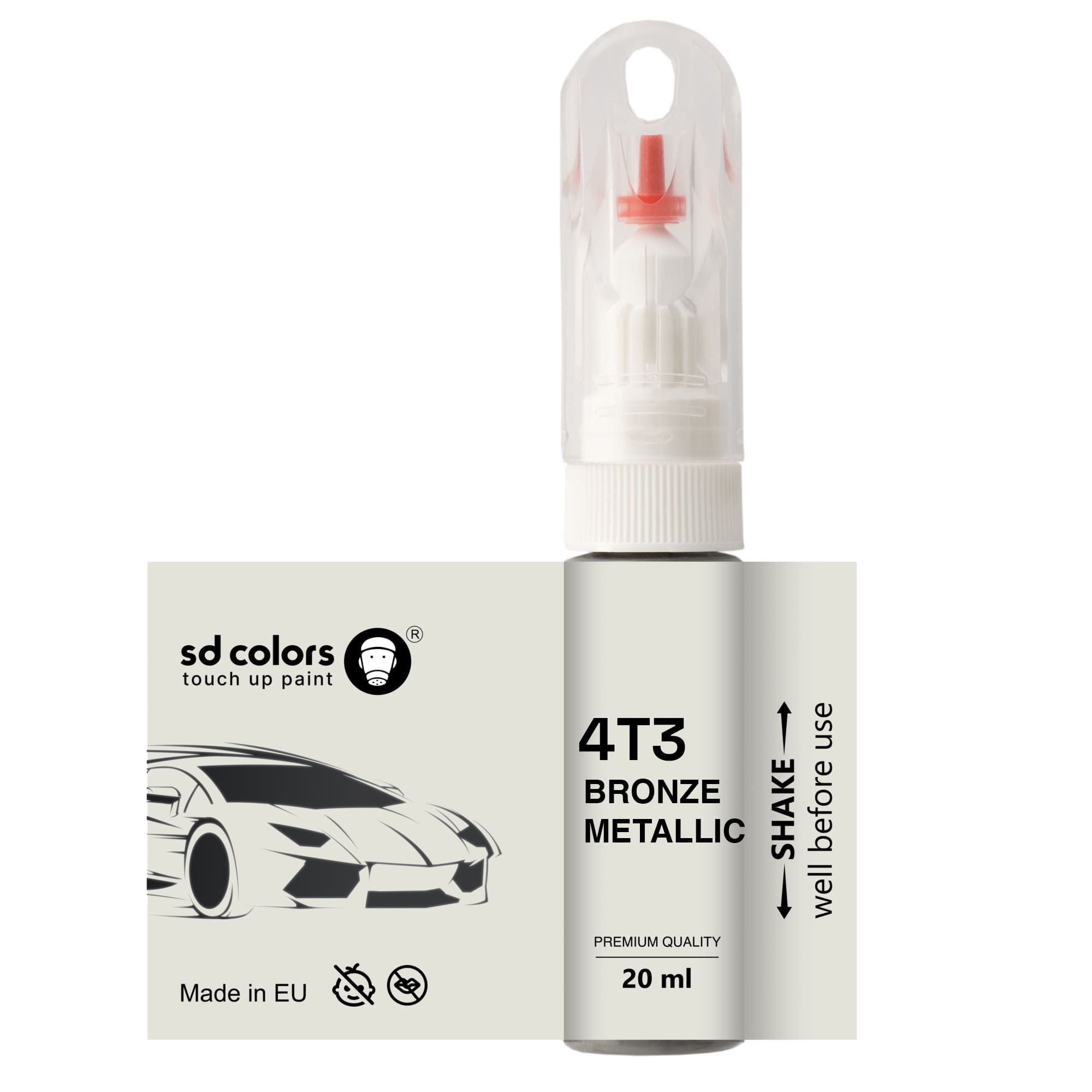 TOYOTA BRONZE METALLIC 4T3 Touch Up Paint 20ml SD COLORS